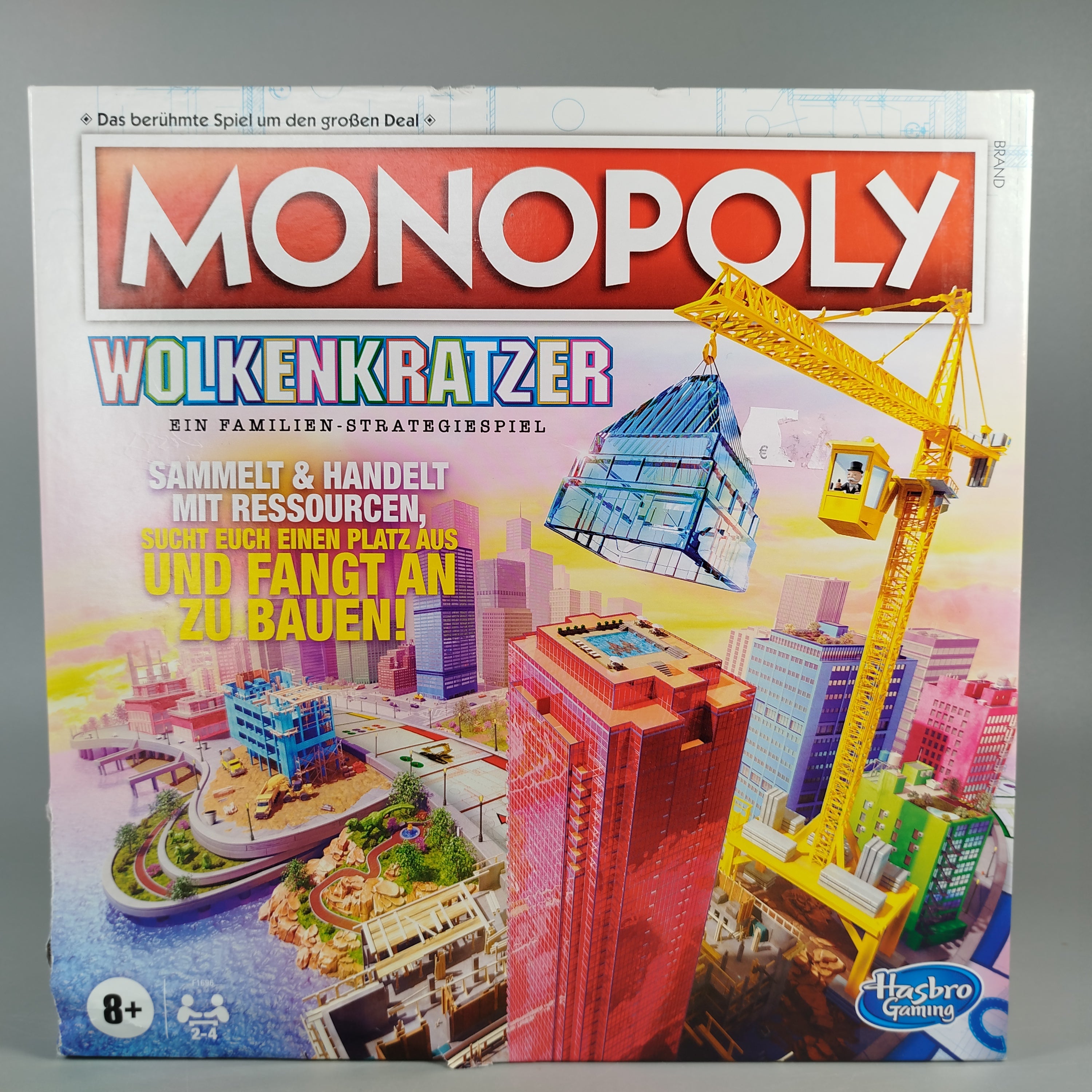 Hasbro Brettspiel – Monopoly Wolkenkratzer Edition, wie neu